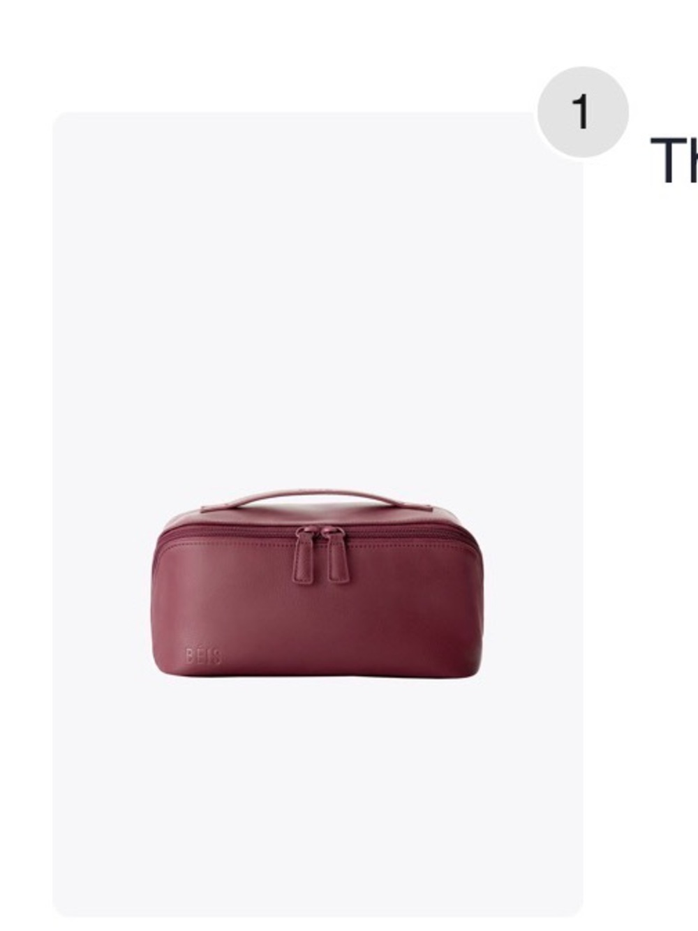 Béis essential toiletry kit - Burgundy